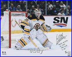 Linus Ullmark Bruins 16x20 Sports Memorabilia