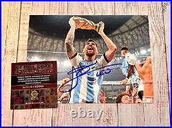 Lionel Messi Signed 7x5 (Argentina World Cup Soccer) Original Autograph withCOA