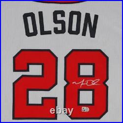 Matt Olson Atlanta Braves Autographed Gray Nike Authentic Jersey