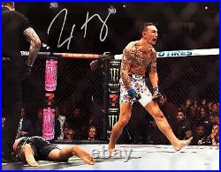 Max Holloway autographed signed 16x20 photo UFC Blessed JSA COA Justin Gaethje