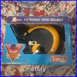 Merlin Olsen Signed Mini Helmet Autographed Riddell Los Angeles Rams HOF 1982