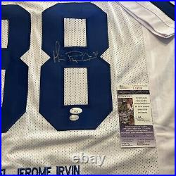 Michael Irvin Autographed Dallas Cowboys Stat Jersey Jsa Holo