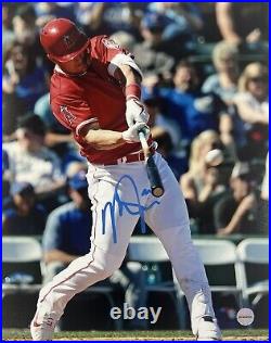 Michael Nelson Trout Los Angeles Angeles Signed Autographed 10x8 Photo with COA