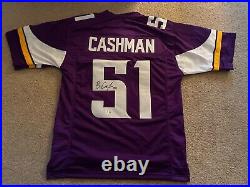 Minnesota Vikings Blake Cashman Signed Autographed Custom Jersey Beckett COA