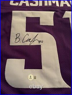 Minnesota Vikings Blake Cashman Signed Autographed Custom Jersey Beckett COA