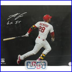 Nolan Arenado Cardinals Signed Autographed 6x SS 16x20 Photo USA SM JSA