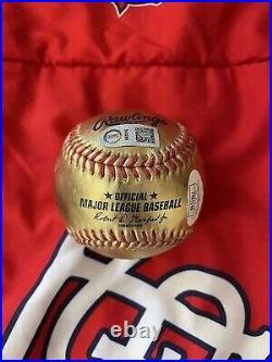 Nolan Arenado Signed Baseball Autograph St. Louis Cardinals Mlb Jsa Coa Gold