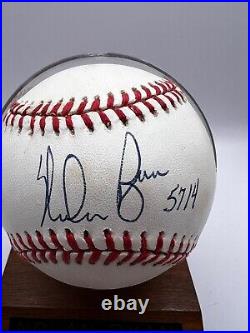 Nolan Ryan autographed baseball 5714 Strike Outs