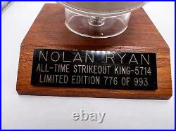 Nolan Ryan autographed baseball 5714 Strike Outs