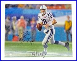 PEYTON MANNING Autographed HOF 21 Colts 16 x 20 Photograph FANATICS