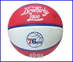 Philadelphia 76ers Allen Iverson Autographed City Edition Basketball JSA Auth