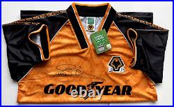 Proof Steve Bull Wolves Signed 1996 Shirt Coa Autograph Wolverhampton Wanderers