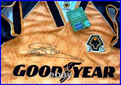 Proof Steve Bull Wolves Signed 1996 Shirt Coa Autograph Wolverhampton Wanderers
