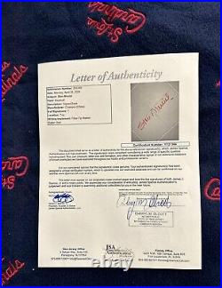 RARE Stan Musial Signed Autographed Base JSA LOA