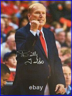 Rare Billy Tubbs Signed 8x10 Photo Oklahoma Sooners Basketball Coach Autographed