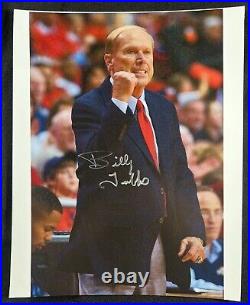 Rare Billy Tubbs Signed 8x10 Photo Oklahoma Sooners Basketball Coach Autographed