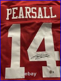 Ricky Pearsall Signed Autographed Pro Style Custom San Francisco 49ers Jersey