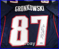 Rob Gronkowski / Autographed New England Patriots Custom Football Jersey / COA