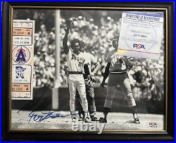 Rod Carew Angels Autographed 8x10 Photo On First Base After Getting Hit #3000