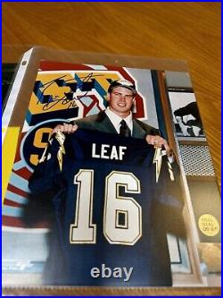 Ryan Leaf Autographed 8x10 Photo Real Deal 139 Of 200 With COA