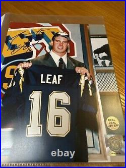 Ryan Leaf Autographed 8x10 Photo Real Deal 139 Of 200 With COA