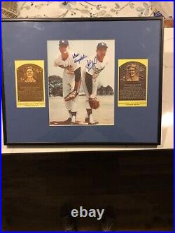 Sandy Koufax and Don Drysdale Autographed Framed Matted Photo