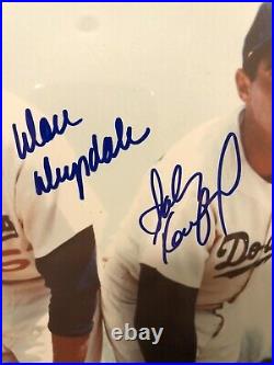 Sandy Koufax and Don Drysdale Autographed Framed Matted Photo