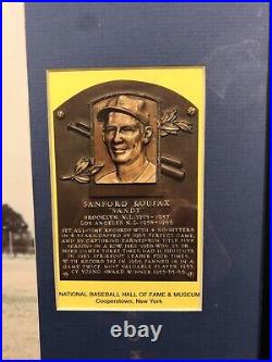 Sandy Koufax and Don Drysdale Autographed Framed Matted Photo