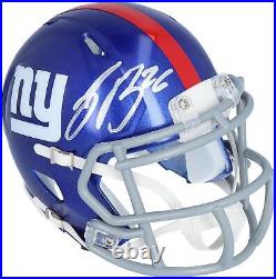 Saquon Barkley New York Giants Autographed Riddell Speed Mini Helmet