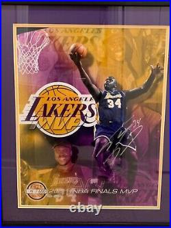 Shaquille O'neal Autographed 16x20 Photo Lakers Final Mvp 14/500 Sm Authenticity