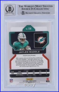 Signed Jaylen Waddle Dolphins Football Slabbed Rookie Card