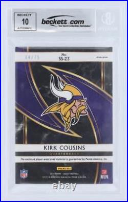 Signed Kirk Cousins Vikings Football Card