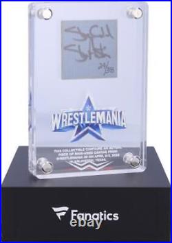 Stone Cold Steve Austin Signed WrestleMania 38 Acrylic MU Canvas Display-LE 38