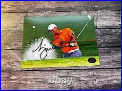 Tiger Woods (PGA Masters Golf) Hand Signed 7x5 in Photo Original Autograph withCOA