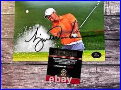 Tiger Woods (PGA Masters Golf) Hand Signed 7x5 in Photo Original Autograph withCOA