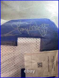 Tony Dorsett Autographed Cowboys stitched embroidered jersey #/33