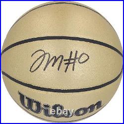 Tyrese Maxey Philadelphia 76ers Autographed Wilson Gold Basketball