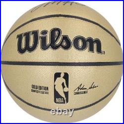 Tyrese Maxey Philadelphia 76ers Autographed Wilson Gold Basketball