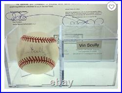 VIN SCULLY Signed Autographed Baseball JSA LOA