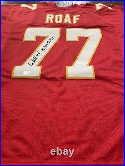 Willie Roaf HOF 2012 Autographed Jersey Red CHIEFS Jersey COA TRISTAR MINT