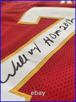 Willie Roaf HOF 2012 Autographed Jersey Red CHIEFS Jersey COA TRISTAR MINT