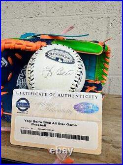 Yogi Berra Autograph 2008 All Star Game Baseball Steiner Authenticated COA